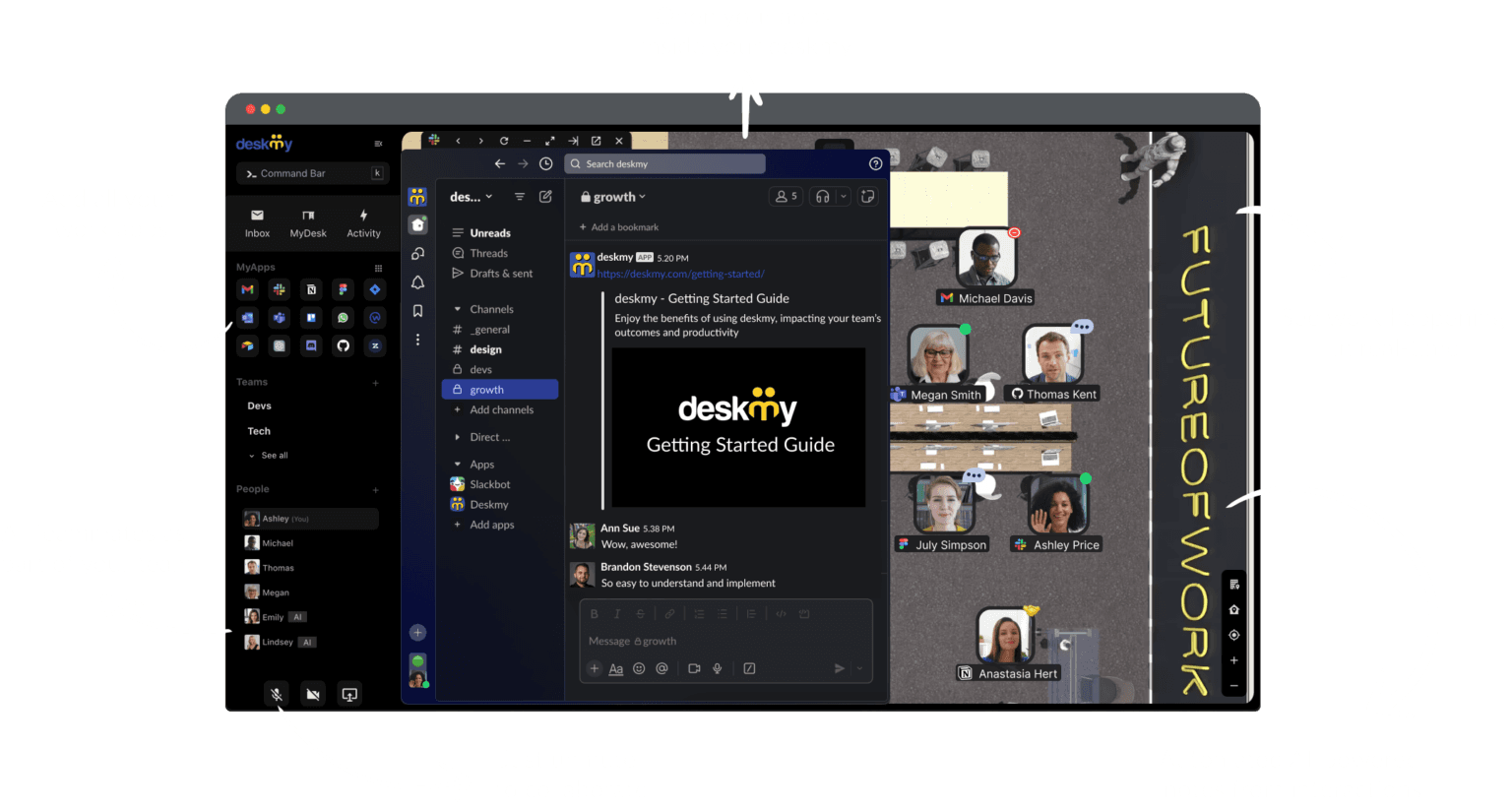 Deskmy App Interface